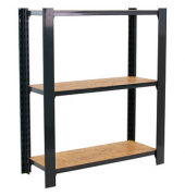Simonrack Schwerlastregal OFFICLICK 3 8425437127656 anthrazit, braun 80,0 x 30,0 x 100,0 cm