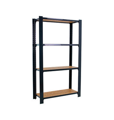 Simonrack Schwerlastregal OFFICLICK 4 8425437127687 anthrazit, braun 80,0 x 30,0 x 150,0 cm
