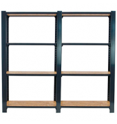 Simonrack Schwerlastregal OFFICLICK 4 8425437127694 anthrazit, braun 160,0 x 30,0 x 150,0 cm