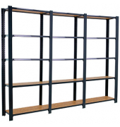 Simonrack Schwerlastregal OFFICLICK 5 8425437127731 anthrazit, braun 240,0 x 30,0 x 210,0 cm