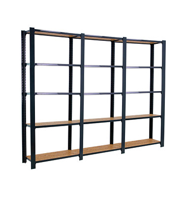 Simonrack Schwerlastregal OFFICLICK 5 8425437127731 anthrazit, braun 240,0 x 30,0 x 210,0 cm Simonrack Schwerlastregal OFFICLICK 5 8425437127731 anthrazit, braun 240,0 x 30,0 x 210,0 cm