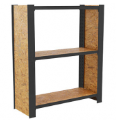 Simonrack Schwerlastregal OFFICLICK 3 8425437127748 anthrazit, braun 80,0 x 30,0 x 100,0 cm