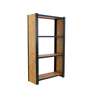 Simonrack Schwerlastregal OFFICLICK 4 8425437127779 anthrazit, braun 80,0 x 30,0 x 150,0 cm Simonrack Schwerlastregal OFFICLICK 4 8425437127779 anthrazit, braun 80,0 x 30,0 x 150,0 cm