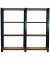 Simonrack Schwerlastregal OFFICLICK 4 8425437127786 anthrazit, braun 160,0 x 30,0 x 150,0 cm