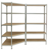 Simonrack Schwerlastregal MADERCLICK CORNER 5 8425437135293 silber 90,0 x 30,0 x 180,0 cm