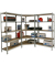 Simonrack Schwerlastregal MADERCLICK CORNER 5 8425437135385 silber 90,0 x 30,0 x 180,0 cm