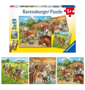 Ravensburger Mein Reiterhof Puzzle, 3x 49 Teile