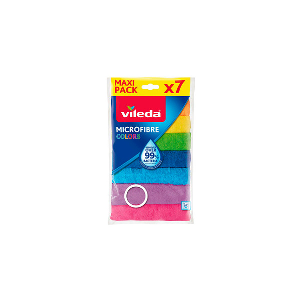 4023103238992 - Mikrofaser Allzwecktücher Reinigungstücher zur trockenen und feuchten Anwendung 100 % Mikrofaser 30x30 cm mehrfarbig Maxi-Pack 7er-Pack - Vileda 4023103238992 - Mikrofaser Allzwecktücher Reinigungstücher zur trockenen und feuchten Anwendung 100 % Mikrofaser 30x30 cm mehrfarbig Maxi-Pack 7er-Pack - Vileda