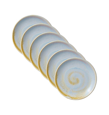 6 HEART & SOUL Teller Perfect Match Breeze blau 15,0 cm