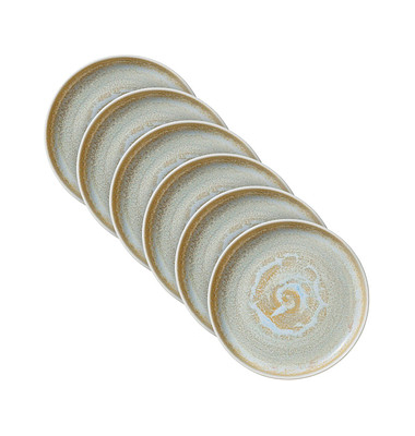 6 HEART & SOUL Teller Perfect Match Breeze blau 24,0 cm