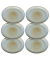 6 HEART & SOUL Servierplatten Perfect Match Breeze blau 31,0 x 24,0 cm