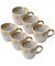 6 HEART & SOUL Kaffeetassen Perfect Match Breeze blau 0,08 l