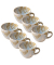 6 HEART & SOUL Kaffeetassen Perfect Match Breeze blau 0,21 l