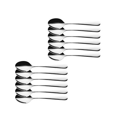 12 HEPP Kaffeelöffel Carlton silber