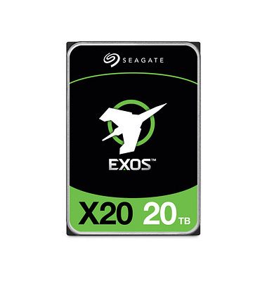interne Festplatte EXOS X20 ST20000NM007D, silber, 3,5 Zoll (8,89cm), 20 TB, HDD