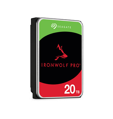 interne Festplatte IronWolf Pro ST20000NT001, silber, 3,5 Zoll (8,89cm), 20 TB, HDD