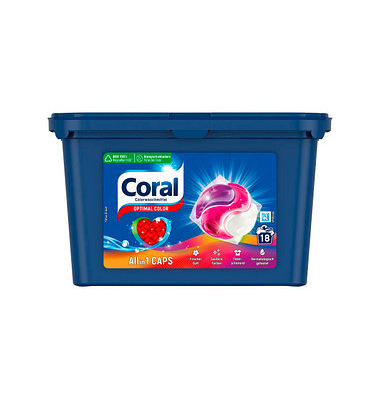 Coral OPTIMAL COLOR All in1 CAPS Waschmittel Coral OPTIMAL COLOR All in1 CAPS Waschmittel