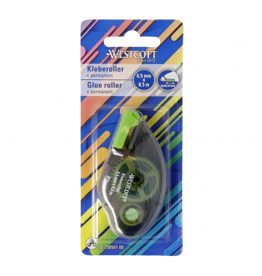 Kleberoller E-730501 00, 6,5mm x 8,5m, grau transparent