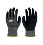 Arbeitshandschuhe FlexMech Plus 663+, Nitrilschaum, grau/schwarz, Größe 7 / S