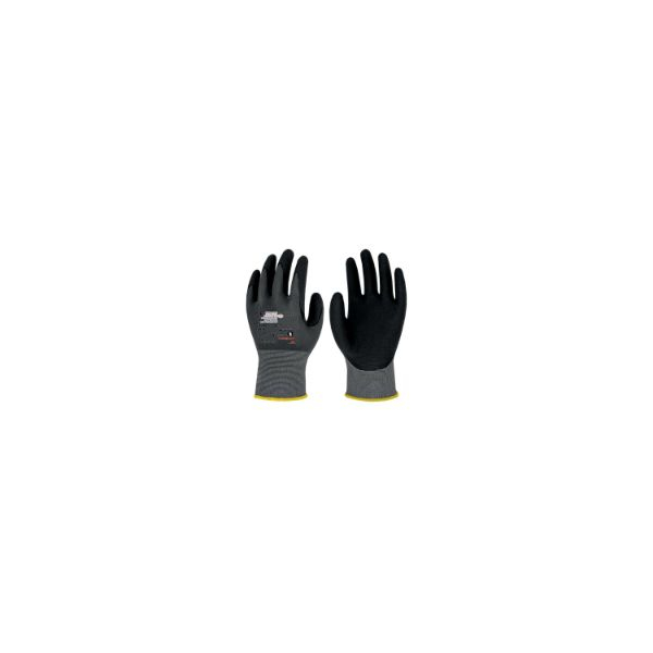10 Stück KCL Arbeitshandschuhe FlexMech Plus 663+, Nitrilschaum, grau/schwarz, Größe 8 / M 4008198866381 KCL