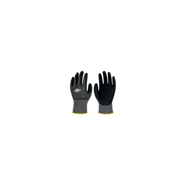 10 Stück KCL Arbeitshandschuhe FlexMech Plus 663+, Nitrilschaum, grau/schwarz, Größe 9 / L 4008198866398 KCL