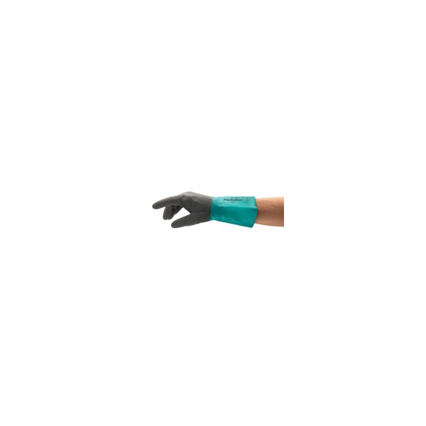12 Stück Ansell Chemikalienschutzhandschuhe AlphaTec, Nitril, grau/grün, Größe 7 / S 0076490462878 Ansell