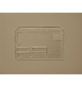 Kartenhalter 9 x 6.2 x 0.7 cm, transparent Ausweiskartenhalter