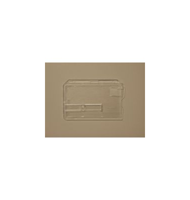 Kartenhalter 9 x 6.2 x 0.7 cm, transparent Ausweiskartenhalter
