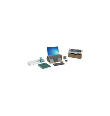 Ergobox Alba DKBOX, ergonomischer Arbeitsplatz, 6 Fächer, Holz