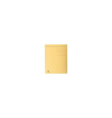 Jurismappe ECP448002E, A4 sand Karton 280g, mit 3 Einschlagklappen