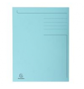 Jurismappe 448006E, A4 blau Karton 280g, mit 3 Einschlagklappen