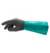 Chemikalienschutzhandschuhe  AlphaTec , Nitril, schwarz/grün, Größe 11 / XXL
