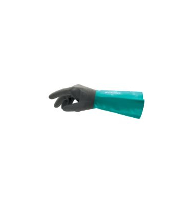 Chemikalienschutzhandschuhe  AlphaTec , Nitril, schwarz/grün, Größe 11 / XXL