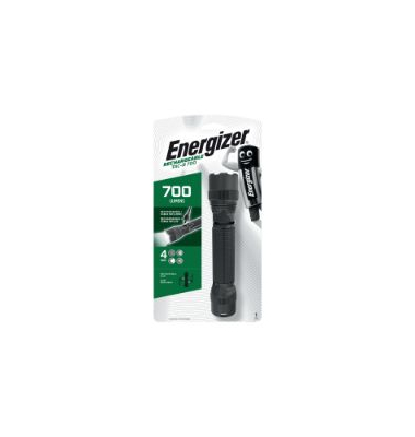 Taschenlampe Energizer 7638900430271, Metall, wiederaufladbar, 700lm, schwarz Taschenlampe Energizer 7638900430271, Metall, wiederaufladbar, 700lm, schwarz