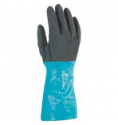 Chemikalienschutzhandschuhe  AlphaTec , Nitril, schwarz/grün, Größe 8 / M