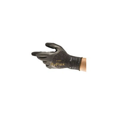 Arbeitshandschuhe HyFlex, Nitrilschaum, schwarz, Größe 11 / XXL