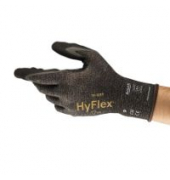 Arbeitshandschuhe HyFlex, Nitrilschaum, grau, Größe 9 / L