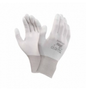 Arbeitshandschuhe HyFlex, Polyurethan, weiß, Größe 9 / L