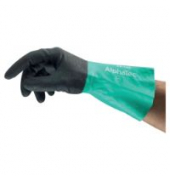 Arbeitshandschuhe AlphaTec, Nitril, grün/grau, Größe 8 / M