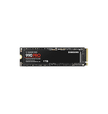 interne Festplatte 990 Pro MZ-V9P1T0BW, schwarz, M.2, 1 TB, SSD
