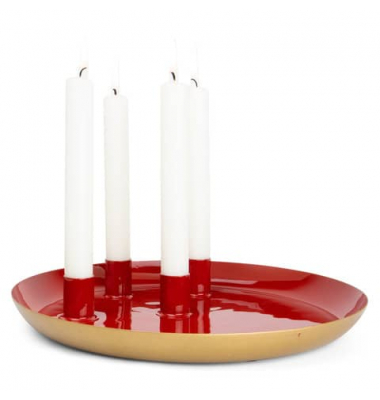 Adventskerzenhalter 12742 rot 