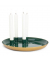 Adventskerzenhalter 12743 ohne gr&uuml;n 26x3x26cm (BxHxT) 