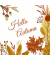 203409 Motivserviette 33x33cm Herbst