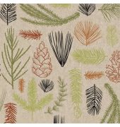 203433 Motivserviette 33x33cm Naturals Herbst