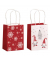 Geschenktasche 70110 26026  Red and White, Weihnachten,  mit weißer, gedrehter Papierkordel,  sortiert, 11cm x 15cm