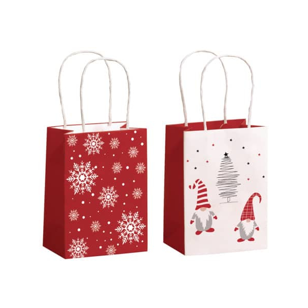4058652260262 - Geschenktasche 70110 26026 Red and White Weihnachten mit weißer gedrehter Papierkordel Weihnachtsmotive sortiert 11cm x 1 4058652260262 - Geschenktasche 70110 26026 Red and White Weihnachten mit weißer gedrehter Papierkordel Weihnachtsmotive sortiert 11cm x 1