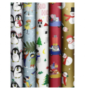 Geschenkpapier Jolly Animals 2528157499, Jolly Animals, 70cm x 3m, farbig sortiert