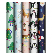 Geschenkpapier Cute Bear 2528157599, Weihnachten Kinder, 70cm x 3m, farbig sortiert