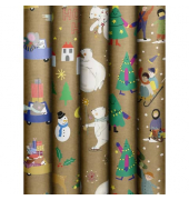 Geschenkpapier Bear&Friends 2526157699, Weihnachten, 70cm x 5m, bunt