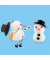 960153 Weihn. Schneemann Bausatz Magic Moments Weihnachts-Knetmasse